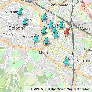Mappa Via Jacopo della Lana, 40137 Bologna BO, Italia (0.90786)