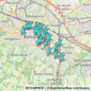Mappa Via Guido Guinizelli, 40137 Bologna BO, Italia (1.3055)
