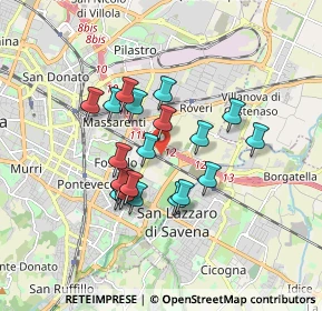 Mappa Via Antonio Canova, 40138 Bologna BO, Italia (1.4195)
