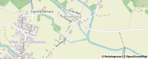Mappa Villar San Costanzo