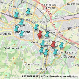 Mappa Via Ernesto Masi, 40137 Bologna BO, Italia (1.92133)