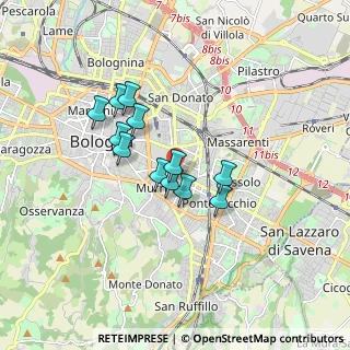 Mappa Via Ernesto Masi, 40137 Bologna BO, Italia (1.32167)
