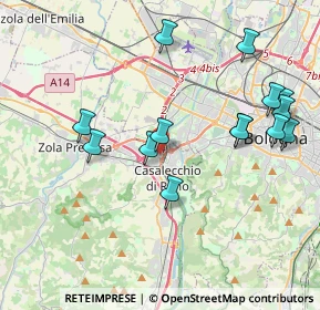 Mappa Via Isonzo, 40033 Casalecchio di Reno BO, Italia (4.20429)