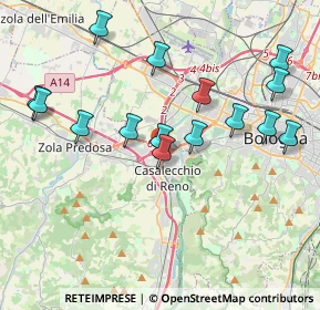 Mappa Via Isonzo, 40033 Casalecchio di Reno BO, Italia (4.11867)