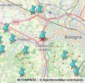 Mappa Via Isonzo, 40033 Casalecchio di Reno BO, Italia (6.79875)