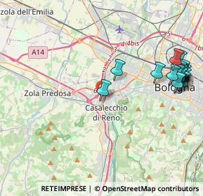 Mappa Via Isonzo, 40033 Casalecchio di Reno BO, Italia (5.32)