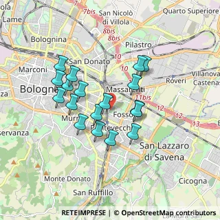 Mappa Via Vetulonia, 40139 Bologna BO, Italia (1.54222)
