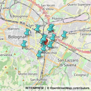 Mappa Via Vetulonia, 40139 Bologna BO, Italia (1.12231)