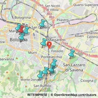 Mappa Fossolo, 40139 Bologna BO, Italia (2.30833)