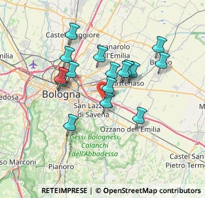 Mappa Via Villanova, 40138 Bologna BO, Italia (5.89188)