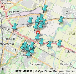 Mappa Via Villanova, 40138 Bologna BO, Italia (1.707)