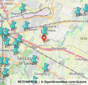 Mappa Via Villanova, 40138 Bologna BO, Italia (3.3565)