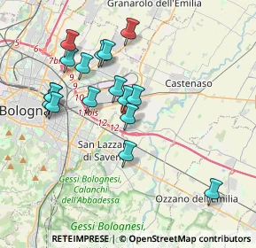 Mappa Via Villanova, 40138 Bologna BO, Italia (3.69118)
