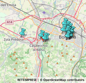 Mappa Via dei Macabraccia, 40033 Casalecchio di Reno BO, Italia (3.85333)