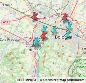 Mappa Via Marroni, 40033 Casalecchio di Reno BO, Italia (3.12636)