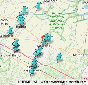 Mappa Via F. S. Fabri, 40059 Medicina BO, Italia (8.861)