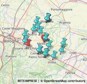 Mappa Via F. S. Fabri, 40059 Medicina BO, Italia (10.89)