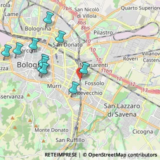 Mappa Via Pietro Mainoldi, 40100 Bologna BO, Italia (2.41091)