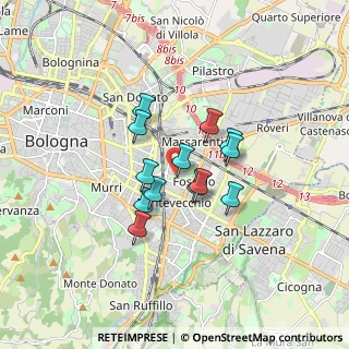 Mappa Viale Felsina, 40139 Bologna BO, Italia (1.19615)