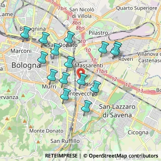 Mappa Viale Felsina, 40139 Bologna BO, Italia (1.82733)