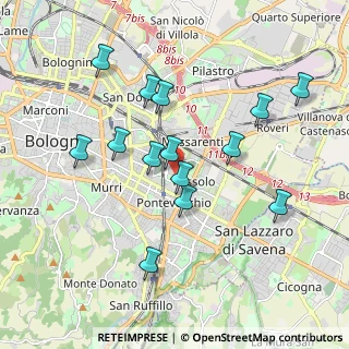 Mappa Viale Felsina, 40139 Bologna BO, Italia (1.83857)