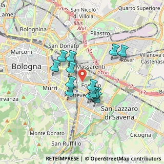 Mappa Viale Felsina, 40139 Bologna BO, Italia (1.32923)