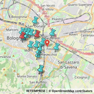 Mappa Viale Felsina, 40139 Bologna BO, Italia (1.7535)