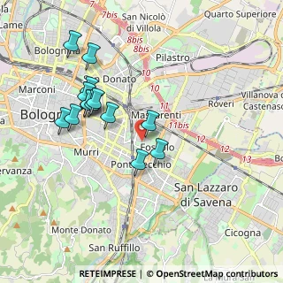 Mappa Viale Felsina, 40139 Bologna BO, Italia (1.84214)