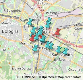Mappa Viale Felsina, 40139 Bologna BO, Italia (1.16059)