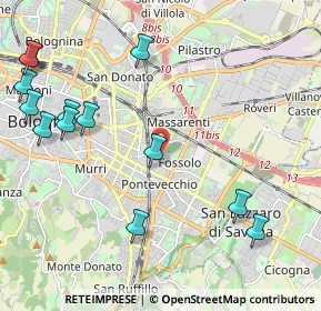 Mappa Viale Felsina, 40139 Bologna BO, Italia (2.71308)