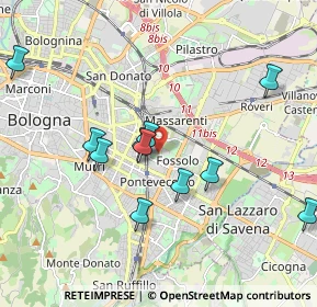Mappa Viale Felsina, 40139 Bologna BO, Italia (1.90636)