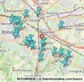 Mappa Viale Felsina, 40139 Bologna BO, Italia (2.1435)