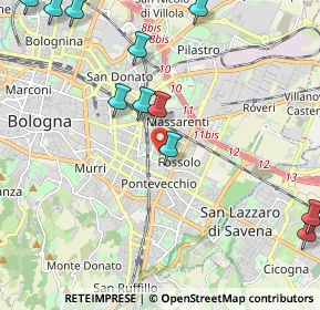 Mappa Viale Felsina, 40139 Bologna BO, Italia (2.86583)