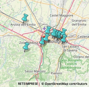 Mappa Via Tunisi, 40033 Casalecchio di Reno BO, Italia (4.63727)