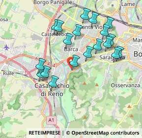 Mappa Via Tunisi, 40033 Casalecchio di Reno BO, Italia (1.90632)