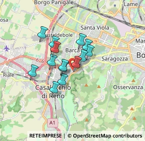 Mappa Via Tunisi, 40033 Casalecchio di Reno BO, Italia (1.20786)