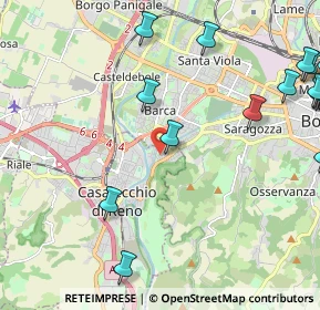 Mappa Via Tunisi, 40033 Casalecchio di Reno BO, Italia (3.22444)