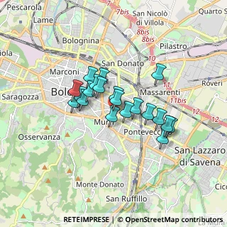 Mappa Via Clotilde Tambroni, 40137 Bologna BO, Italia (1.261)