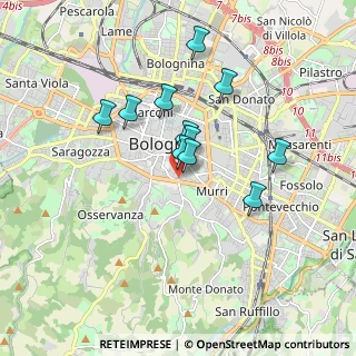 Mappa Via dell'Oro, 40124 Bologna BO, Italia (1.45636)