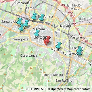 Mappa Via dell'Oro, 40124 Bologna BO, Italia (2.25818)