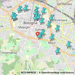 Mappa Via dell'Oro, 40124 Bologna BO, Italia (1.20105)