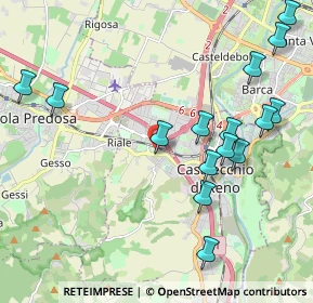 Mappa Via Sabotino, 40033 Casalecchio di Reno BO, Italia (2.61294)