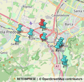 Mappa Via Sabotino, 40033 Casalecchio di Reno BO, Italia (1.75417)