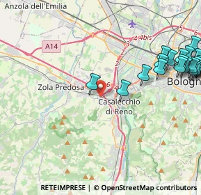 Mappa Via Sabotino, 40033 Casalecchio di Reno BO, Italia (5.8825)