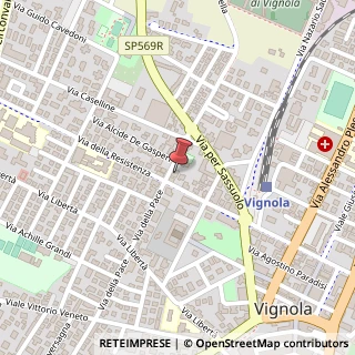 Mappa Via della Pace, 116, 41058 Vignola, Modena (Emilia Romagna)