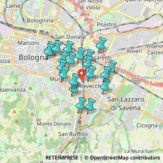 Mappa Via Pietro di Mattiolo, 40139 Bologna BO, Italia (1.3125)