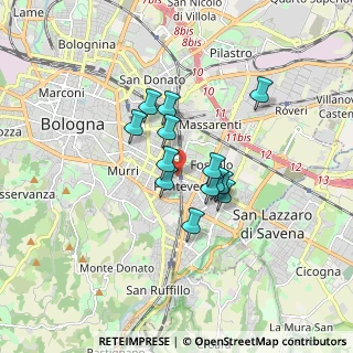 Mappa Via Pietro di Mattiolo, 40139 Bologna BO, Italia (1.20385)