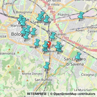 Mappa Via Pietro di Mattiolo, 40139 Bologna BO, Italia (2.05579)