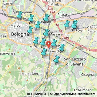 Mappa Via Pietro di Mattiolo, 40139 Bologna BO, Italia (1.83533)