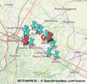 Mappa Via Cappellaccio, 40059 Medicina BO, Italia (9.76)